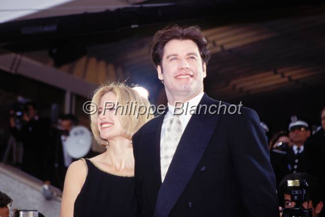 john travolta.JPG - John Travolta, acteur et producteur de cinéma italo-américain et Kelly Preston pour le film "Pulp Fiction" de Quentin Tarantino (Palme d'or du festival de Cannes)